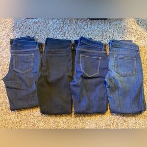 Four pair of Old Navy jeans size 6, like new condition.